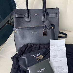 Authentic Saint Laurent Black Baby Sac de Jour bag